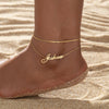 Personalized Double-Layer Name Anklet