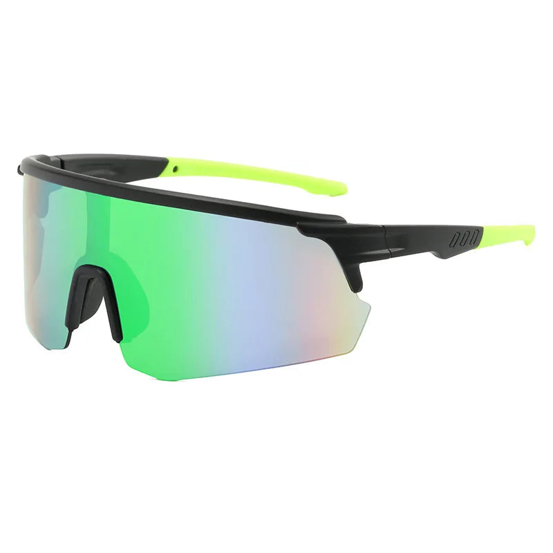 Oversized Mirrored Sports Sunglasses