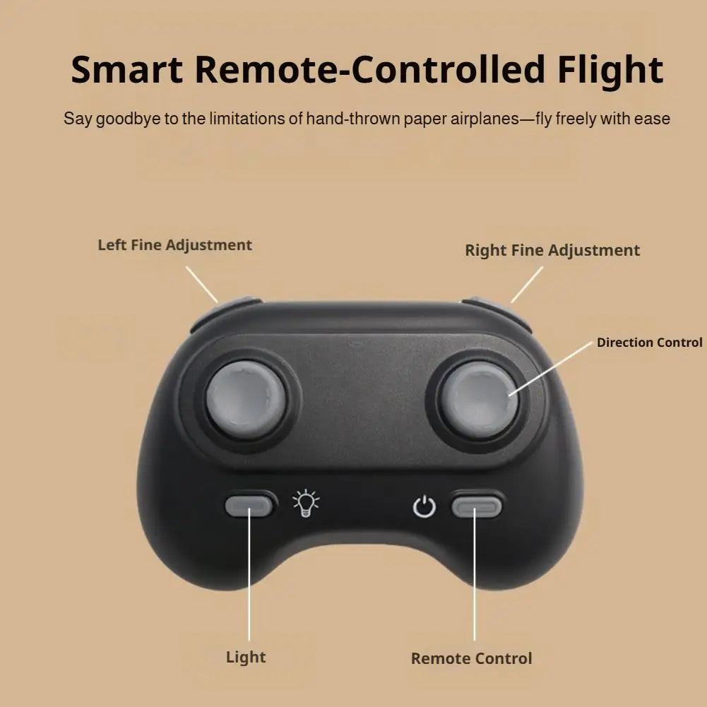 Electric Paper Airplane Kit with Gyro Stabilizer Remote Control