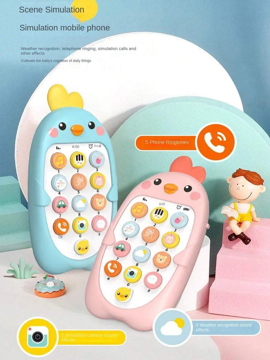 Musical Chicken Toy Phone for Toddlers – Early Learning & Teething