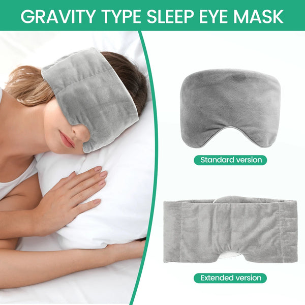 Weighted Velvet Sleep Mask with Adjustable Strap