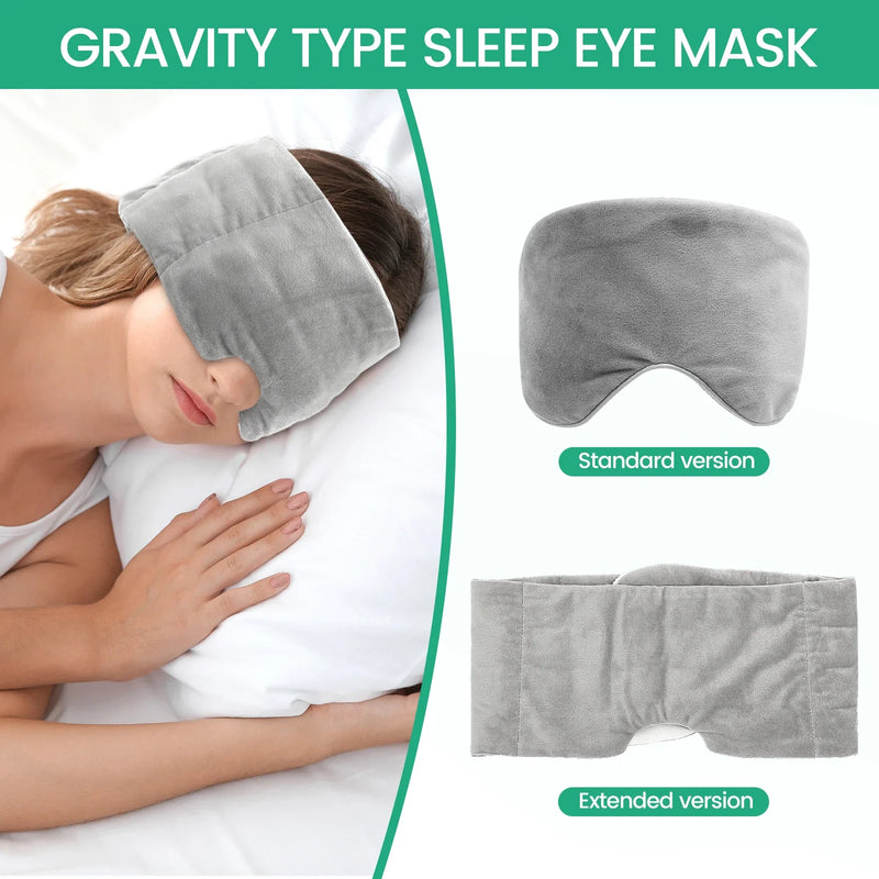 Weighted Velvet Sleep Mask with Adjustable Strap