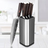 Set de 6 Cuchillos de Cocina de Acero Inoxidable con Bloque de Madera