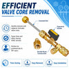 Dual-Size Refrigerant Valve Core Remover & Installer Kit with 10 Spare Cores