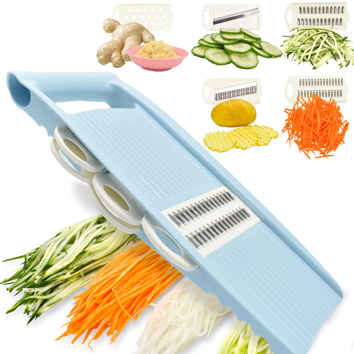 5-in-1 Multi-Blade Vegetable Slicer and Grater