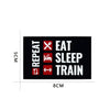No Pain No Gain Tactical Embroidered Patch with Hook Backing