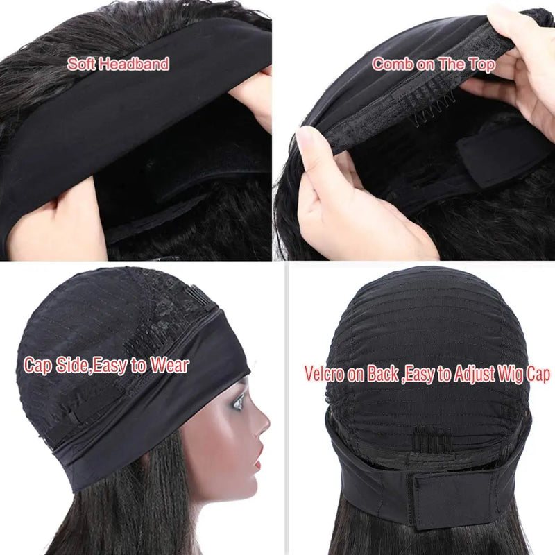 Straight Synthetic Headband Wig