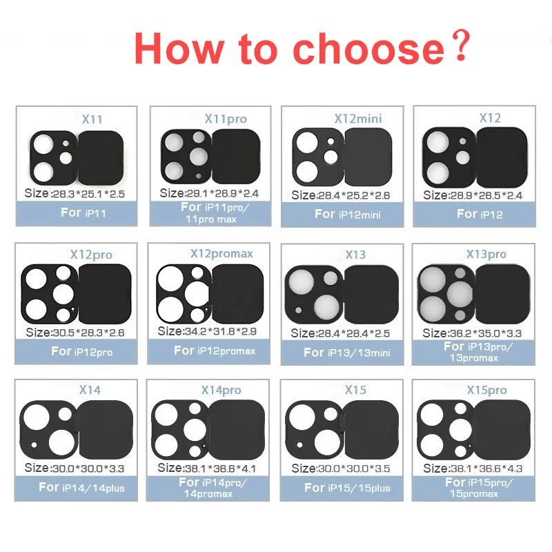 Privacy Camera Lens Cover for iPhone 11–16 Series
