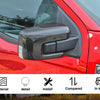 Carbon Fiber Look Mirror Cover for Ford F-150 (2021-2025)