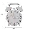 A wooden Montessori clock with animal shapes on the face and a wooden frame.
