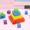 Montessori Rainbow Stacking Blocks for Kids | Spatial Thinking & Math Learning Toy