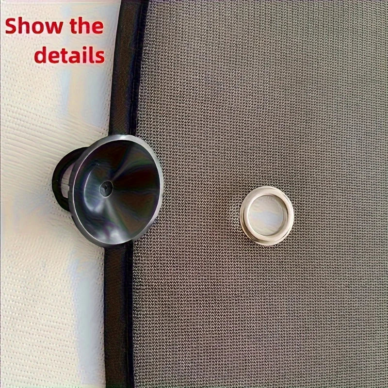 Car Window Sun Shades with Electrostatic Mesh for Heat Reduction