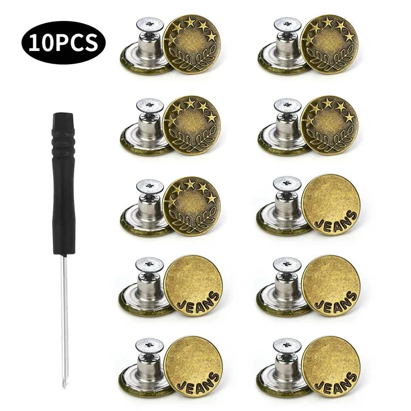 17mm Metal Snap Button Replacement Kit