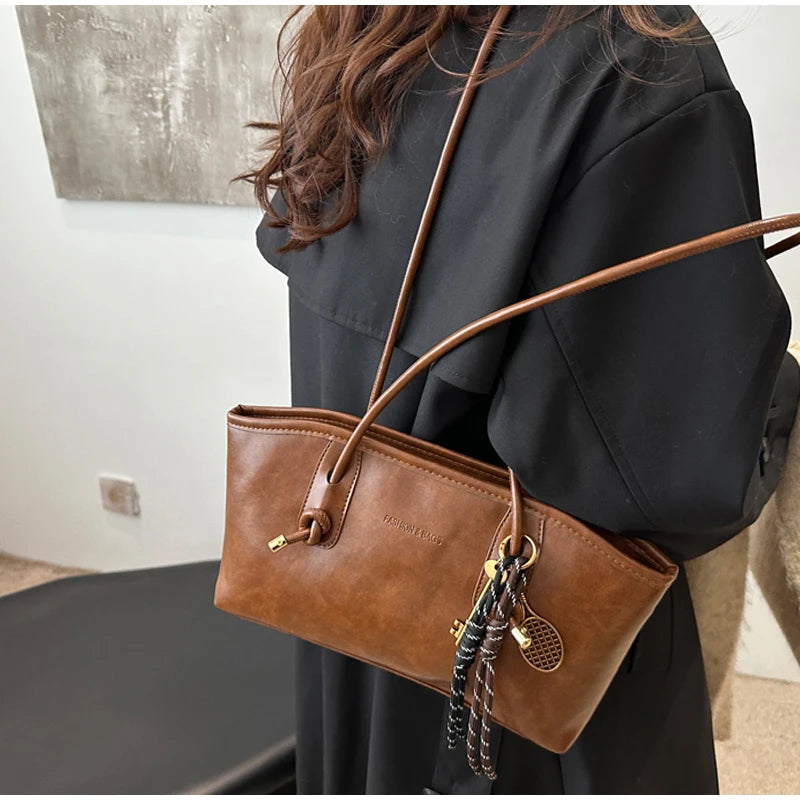 Retro Tote Bag - Large Capacity Casual Shoulder Bag