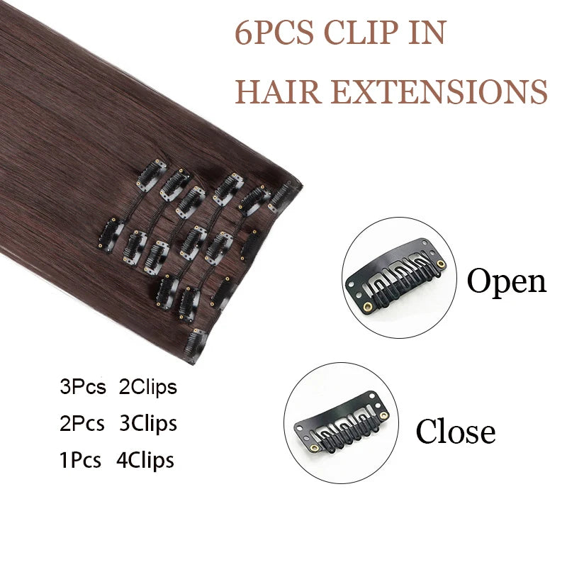 Clip-In Synthetic Hair Extensions