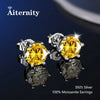 S925 Sterling Silver Moissanite Stud Earrings