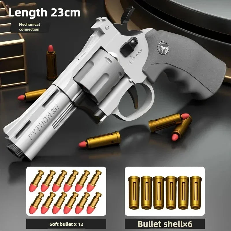Revolver Blaster Toy Gun with Soft Darts