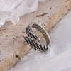 Sterling Silver Angel Wing Feather Rings
