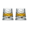 360° Rotating Whiskey Glasses (Set of 2) with Crystal Clear Glass