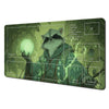Fantasy Card Playmat with Rabbit Archer & Raccoon Design
