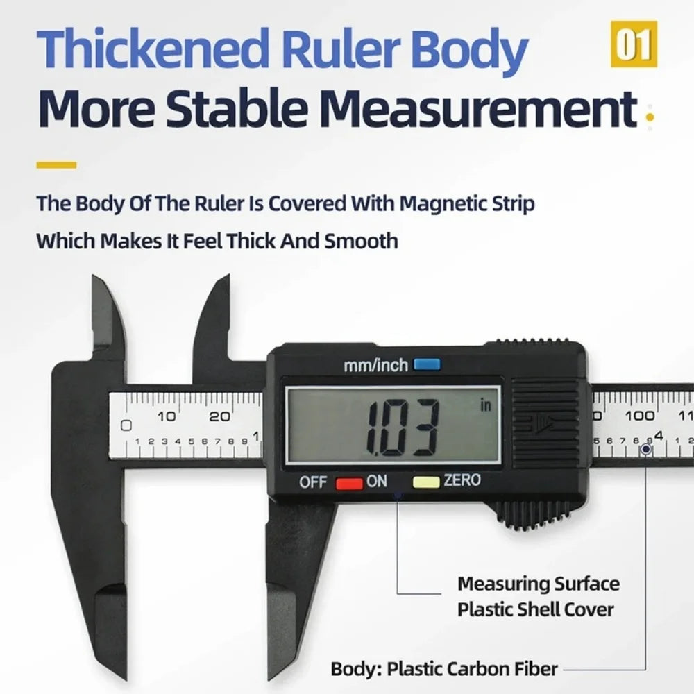 Digital Caliper with Large LCD Display