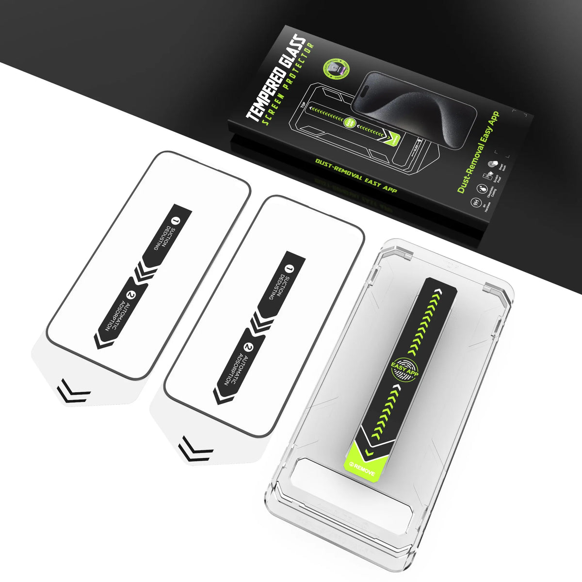 Privacy Screen Protector for iPhone with Auto Dust Removal
