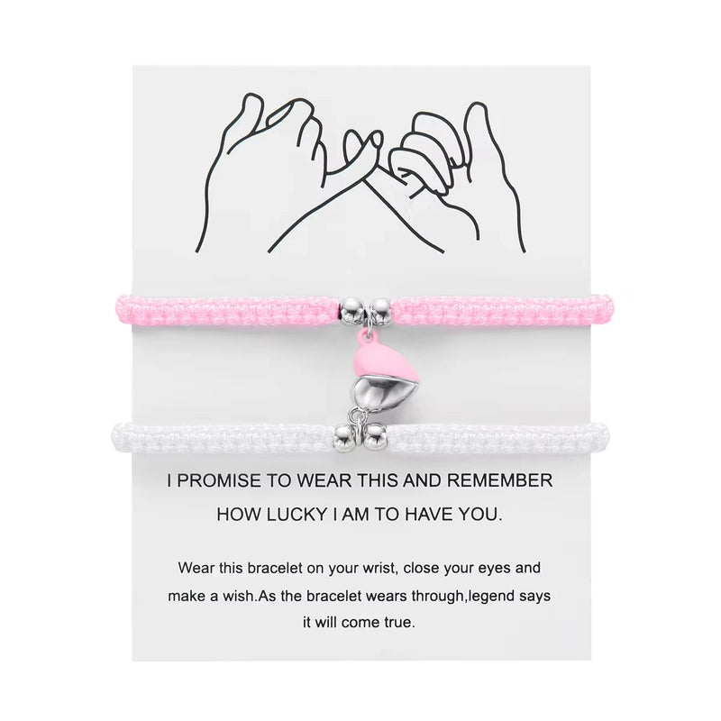 Magnetic Heart Couple Bracelets