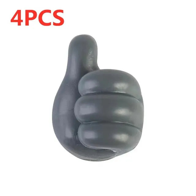 Silicone Thumb Wall Hooks for Cable Management and Organizing