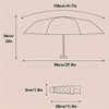 Stained Glass Arch Umbrella with Wind-Resistant Frame