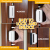 Diagram showing how to lock and unlock a heavy duty aluminum door lock for home security