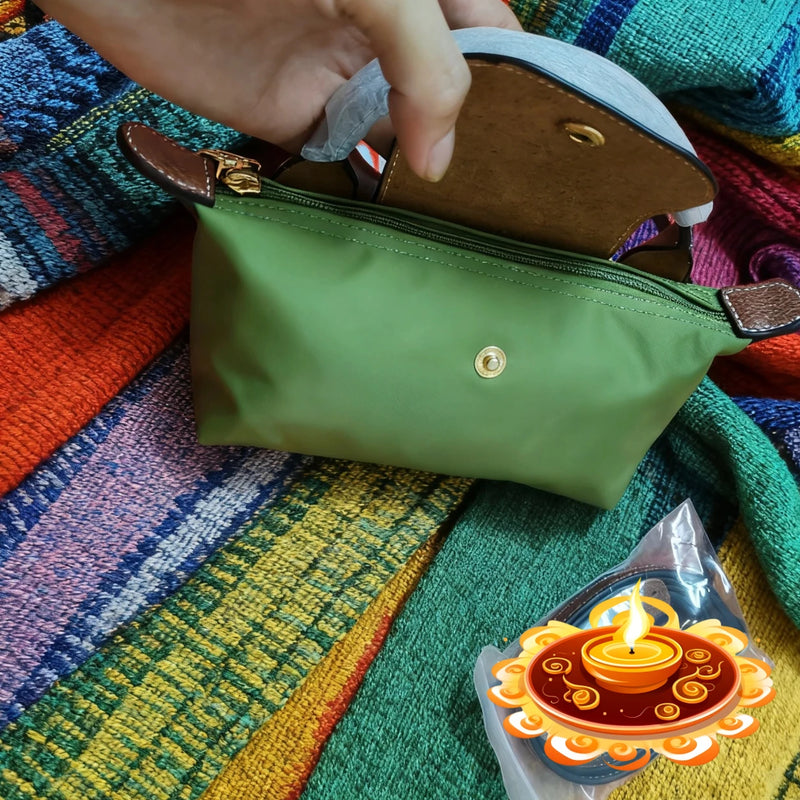 Retro Nylon Mini Crossbody Bag