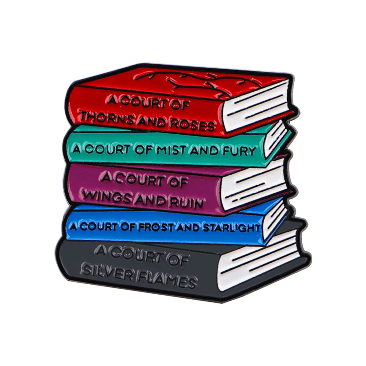 Just One More Chapter Enamel Pin for Book Lovers