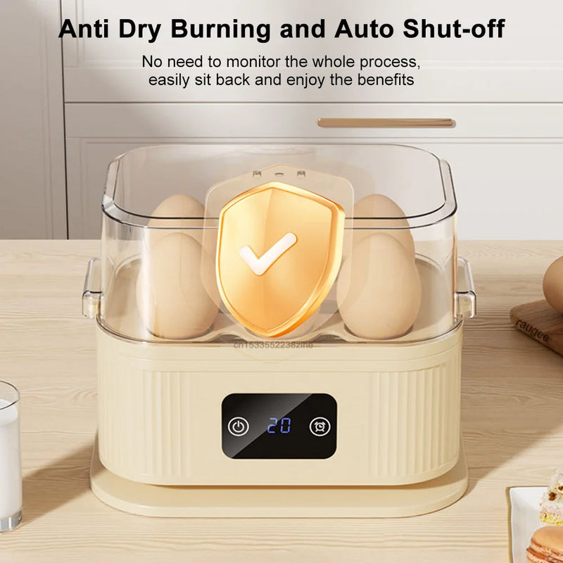 Automatic Electric Egg Cooker for 6 Eggs