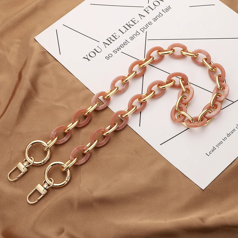 Acrylic Resin Chain Bag Strap for Purses and Crossbody Bags
