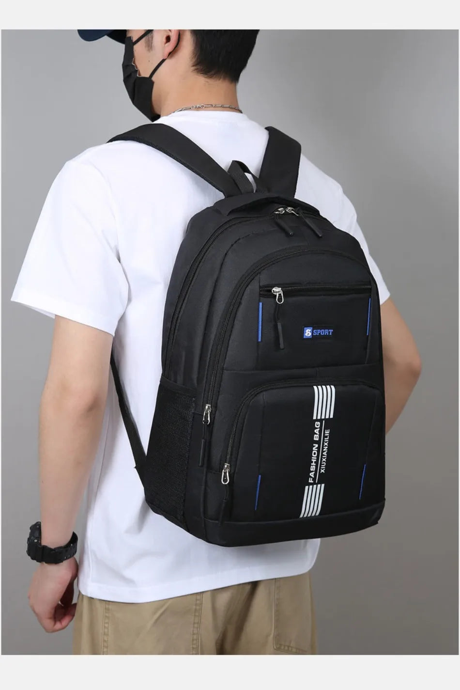 Versatile Commuter Backpack for Men – Lightweight with 15" Laptop Compartment
