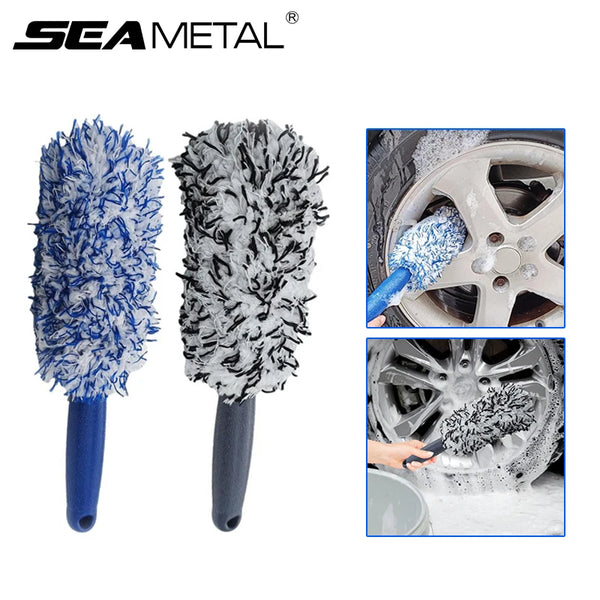 Soft Plush Car Wheel & Rim Cleaning Brush