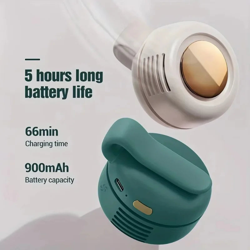 Portable Clip-On Mini Bladeless Fan with 3 Speeds