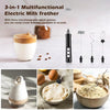 Rechargeable Electric Milk Frother & Whisk
