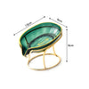 Leaf-Shape Self-Draining Soap Dish with Metal Bracket