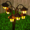 Vintage Solar-Powered Garden Lantern