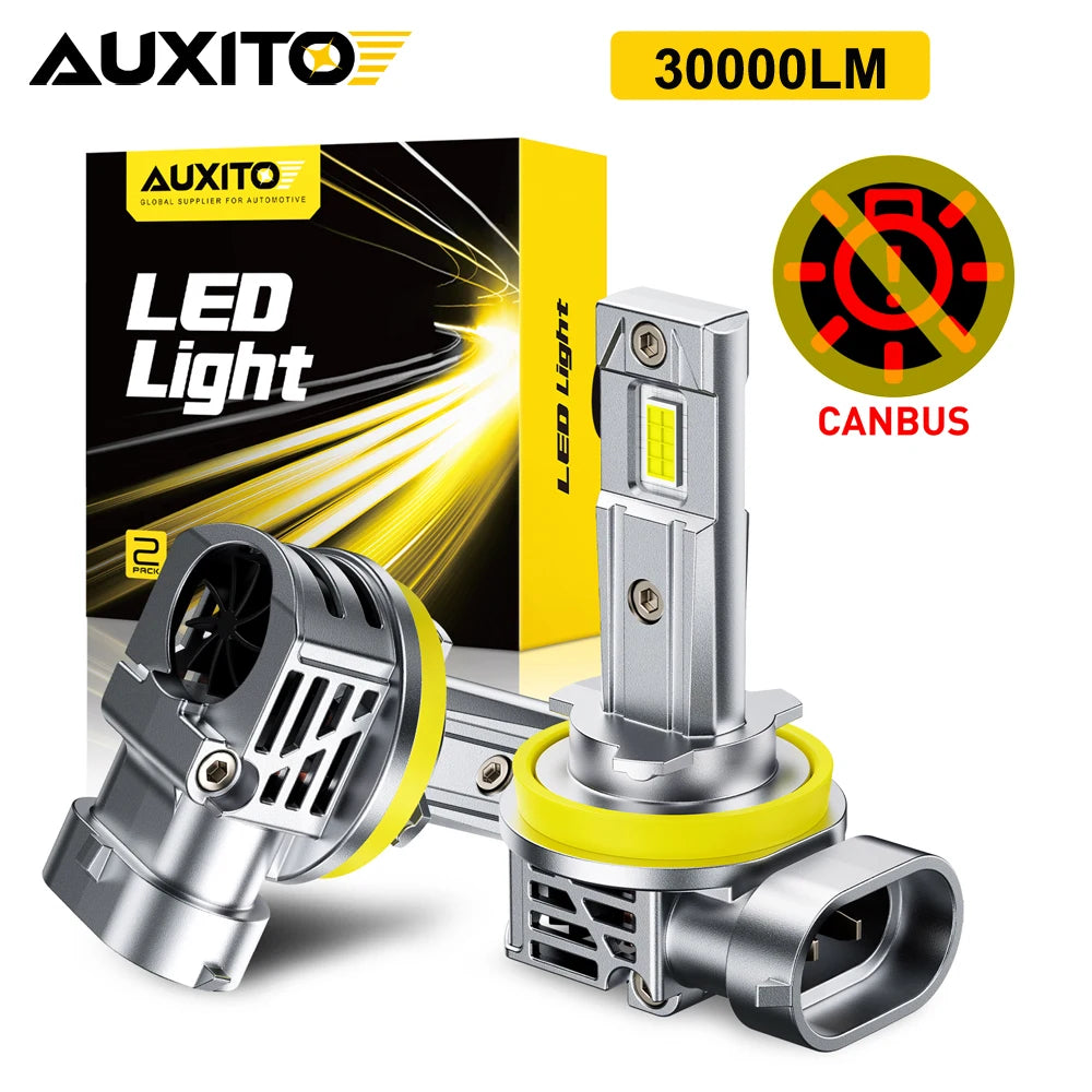 H11/H8 LED Headlight Bulbs – 30,000 Lumens, 6500K Cool White