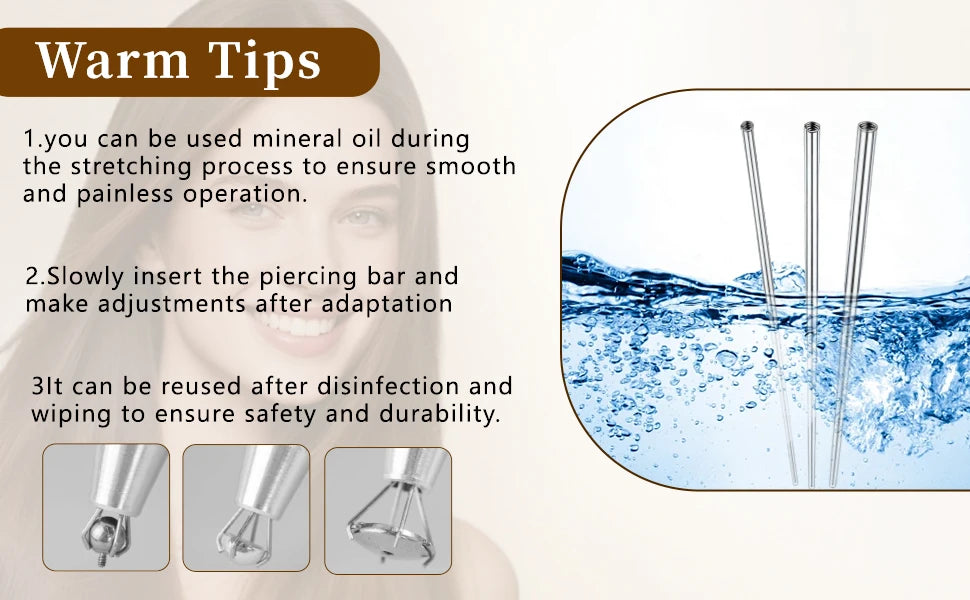 Stainless Steel Jewelry Piercing Tool Kit