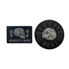 Embroidered Skull Patch with Hook and Loop Backing