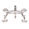 Gold-Plated Crystal Ball Display Stand