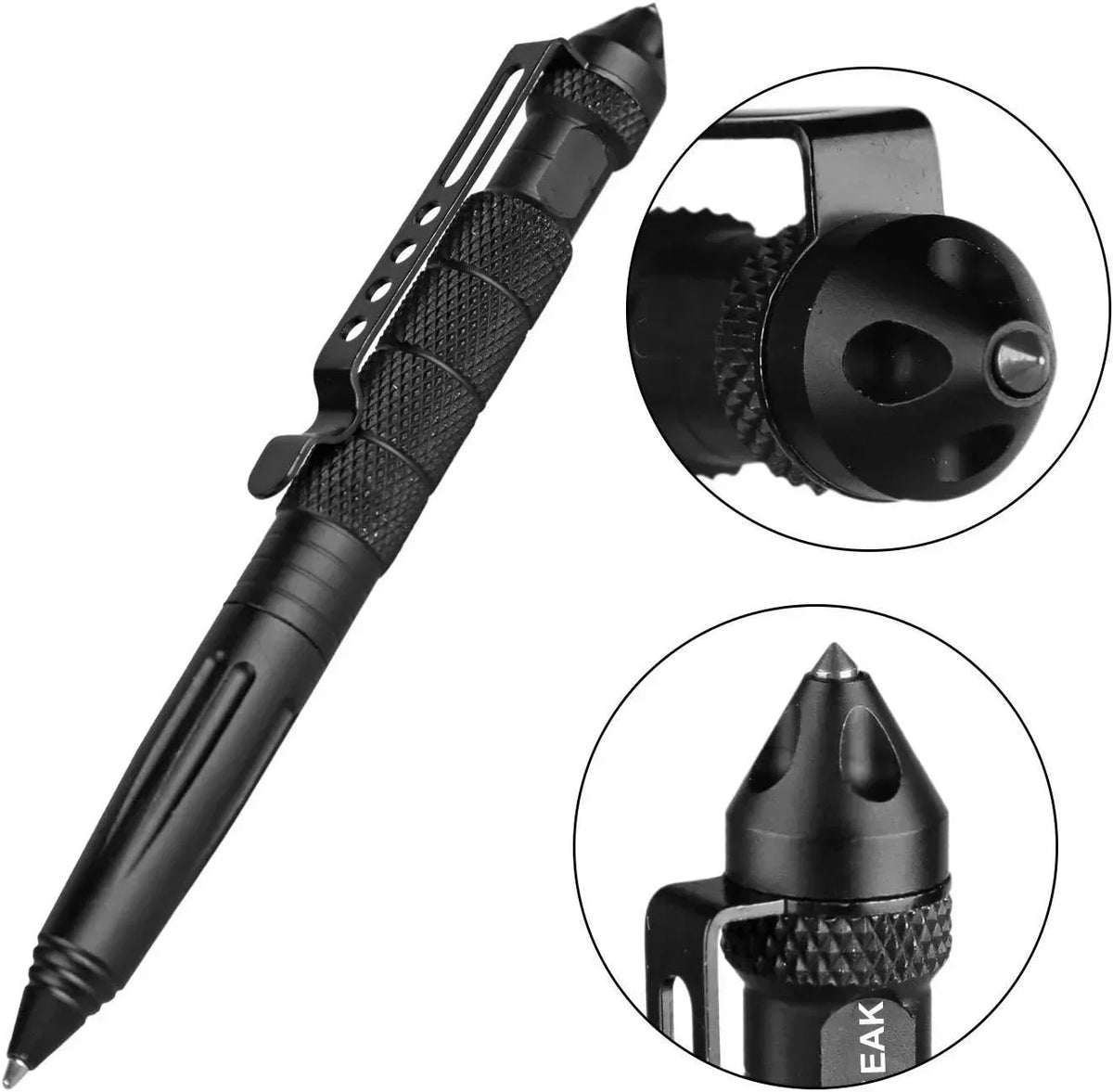 Multifunctional Tactical Pen with Glass Breaker and Tungsten Steel Tip