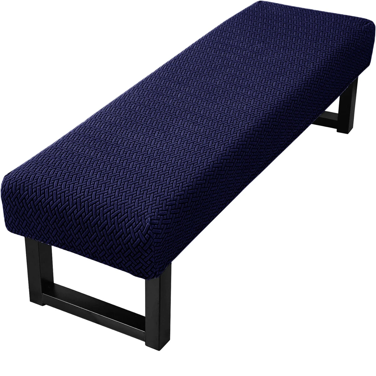Stretch Jacquard Bench Cover – Modern, Washable Slipcover for Living Room Seating