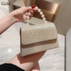 Crystal Bowknot Evening Clutch with Chain Strap