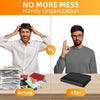 Before and after comparison of a fireproof waterproof expanding file organizer for handy organization