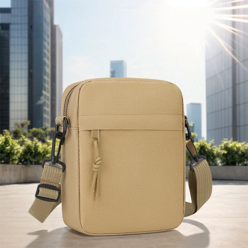Minimalist Solid Color Crossbody Sling Bag for Men and Women