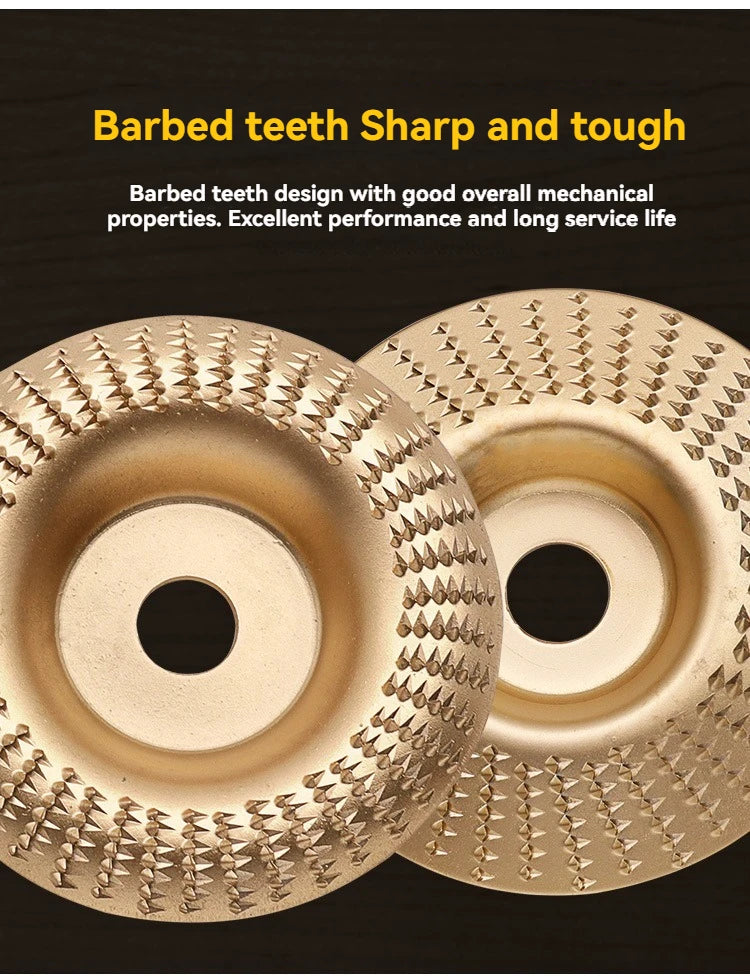 4-Inch Woodworking Sanding Shaping Disc for Angle Grinder